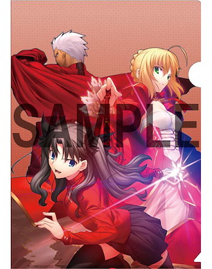 TYPE-MOON 「Archer (Emiya) + Saber (Nero Claudius 尼祿) + 遠坂凛 + Saber (Altria Pendragon)」封面插圖 A4 文件套 Set Ace Cover Illustration Clear File Set (Archer & Nero & Rin) (Altria)【TYPE-MOON】