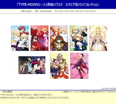 TYPE-MOON 方形徽章 封面插圖 (8 個入) Ace Cover Illustration Square Can Badge Collection (8 Pieces)【TYPE-MOON】