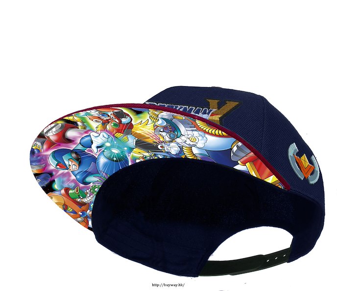 洛克人系列 : 日版 「ROCKMANX」紅 × 藍色 Cap帽