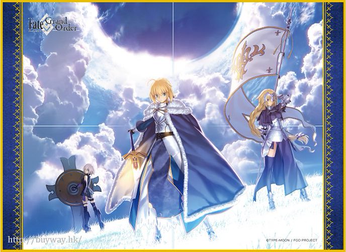 Fate系列 : 日版 「Saber + 聖女貞德 + Shielder」通用遊戲桌墊