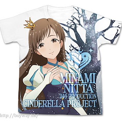 偶像大師 灰姑娘女孩 (大碼)「新田美波」My First Star!! 全彩 T-Shirt My First Star!! Minami Nitta Full Graphic T-Shirt / WHITE - L【The Idolm@ster Cinderella Girls】