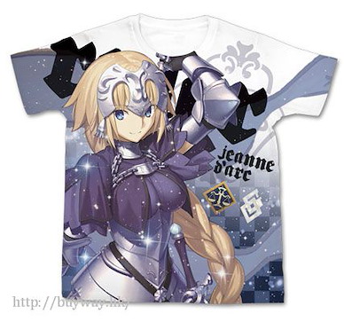 Fate系列 (大碼)「Ruler (Jeanne d'Arc 聖女貞德)」白色 全彩 T-Shirt Jeanne d'Arc Full Graphic T-Shirt / WHITE - L【Fate Series】