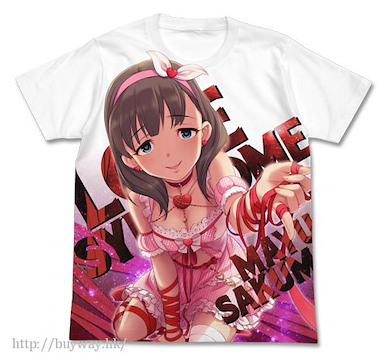 偶像大師 灰姑娘女孩 (中碼)「佐久間麻由」戀愛症候群 全彩 T-Shirt Renai Syndrome Mayu Sakuma Full Graphic T-Shirt / WHITE - M【The Idolm@ster Cinderella Girls】