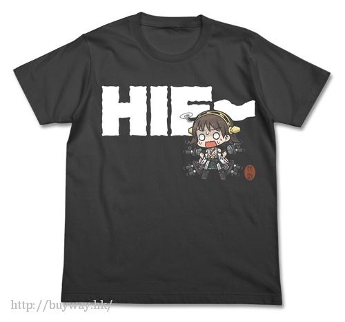 艦隊 Collection -艦Colle- : 日版 (中碼)「比叡」Hei- T-Shirt 墨黑色