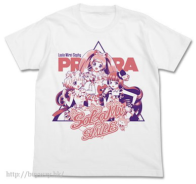 星光樂園 (大碼)「菈菈 + 米蕾 + 蘇菲」T-Shirt 白色 SoLaMi SMILE Team T-Shirt / WHITE - L【PriPara】