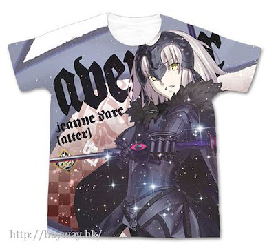 Fate系列 (細碼)「Ruler (Jeanne d'Arc 聖女貞德)」(Alter) 白色 全彩 T-Shirt Jeanne d'Arc (Alter) Full Graphic T-Shirt / White - S【Fate Series】