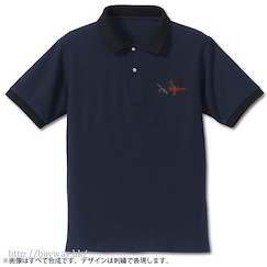 IS 無限斯特拉托斯 (大碼)「黒ウサギ隊」Polo Shirt 黑色 Schwarzer Hase Embroidery Polo Shirt / NAVY x BLACK - L【IS (Infinite Stratos)】