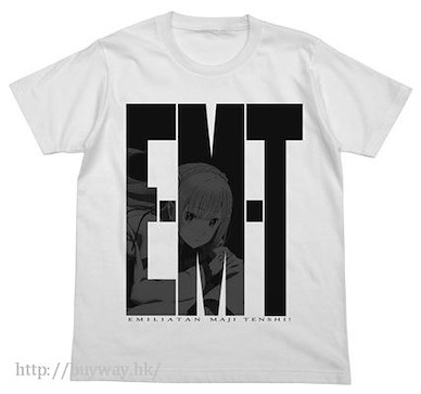 Re：從零開始的異世界生活 (細碼)「艾米莉婭」E・M・T  T-Shirt 白色 E-M-T T-Shirt / WHITE - S【Re:Zero】