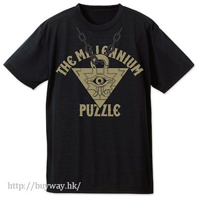 遊戲王 系列 (細碼) "千年積木" 吸汗快乾 黑色 T-Shirt Millennium Puzzle Dry T-Shirt / BLACK - S【Yu-Gi-Oh!】