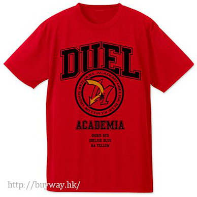 遊戲王 系列 (中碼) "決鬥學院" 吸汗快乾 紅色 T-Shirt GX Duel Academy Dry T-Shirt / RED - M【Yu-Gi-Oh!】