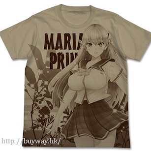 真愛記錄 (大碼)「瑪莉安娜·普林希拉」深卡其色 T-Shirt Mariana Prinsilla All Print T-Shirt / SAND KHAKI - L【Reco Love】