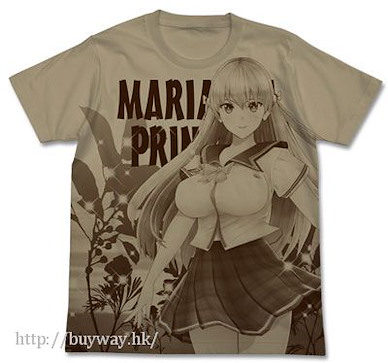 真愛記錄 (大碼)「瑪莉安娜·普林希拉」深卡其色 T-Shirt Mariana Prinsilla All Print T-Shirt / SAND KHAKI - L【Reco Love】