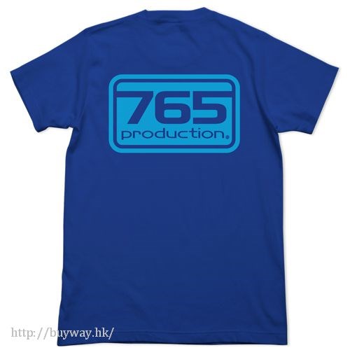 偶像大師 白金星光 : 日版 (細碼)「765 PRO」吸汗快乾 鈷藍色 T-Shirt