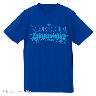 偶像大師 白金星光 (加大)「765 PRO」吸汗快乾 鈷藍色 T-Shirt 765 PRO Dry T-Shirt / COBALT BLUE - XL【The Idolm@ster Platinum Stars】