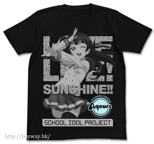 LoveLive! Sunshine!! : 日版 (中碼)「津島善子」黑色 T-Shirt