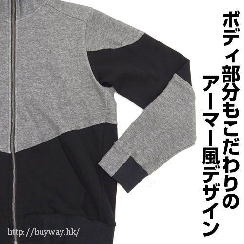 Item-ya : 日版 (大碼) 西洋鎧甲 灰黑色 連帽衫