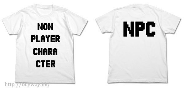 Item-ya : 日版 (中碼) "NPC" 白色 T-Shirt