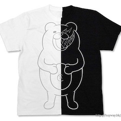 槍彈辯駁 (大碼)「黑白熊」T-Shirt Monokuma Graphic Nikoichi T-Shirt / WHITE x BLACK-L【Danganronpa】