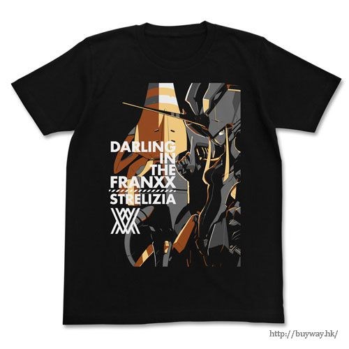 DARLING in the FRANXX : 日版 (中碼)「STRELIZIA」黑色 T-Shirt