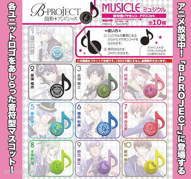 B-PROJECT 音符型耳機線裝飾 (10 個入) MUSICLE (10 Pieces)【B-PROJECT】