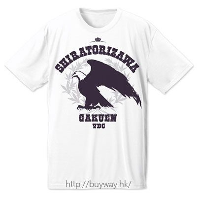 排球少年!! : 日版 (加大) 白鳥沢學園高校排球部 吸汗快乾 白色 T-Shirt