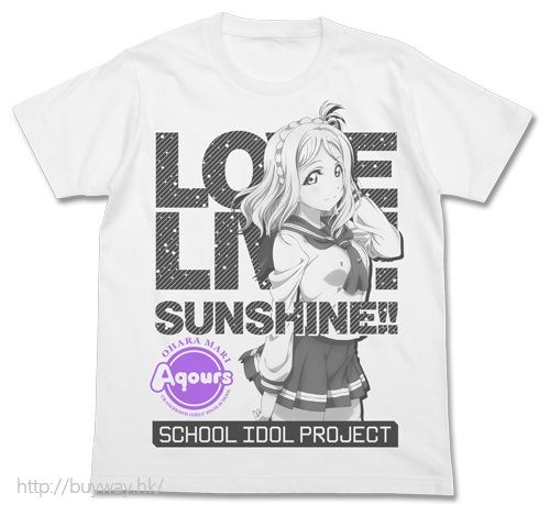 LoveLive! Sunshine!! : 日版 (大碼)「小原鞠莉」白色 T-Shirt