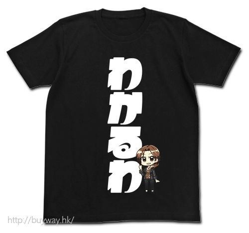 偶像大師 灰姑娘女孩 : 日版 (大碼)「川島瑞樹」黑色 T-Shirt