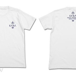機動戰士高達系列 : 日版 (加大) E.F.S.F. 吸汗快乾 白色 T-Shirt