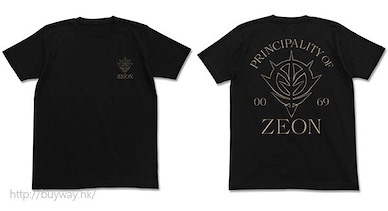 機動戰士高達系列 (細碼)「自護公國」吸汗快乾 黑色 T-Shirt Principality of Zeon Dry T-Shirt / BLACK - S【Mobile Suit Gundam Series】