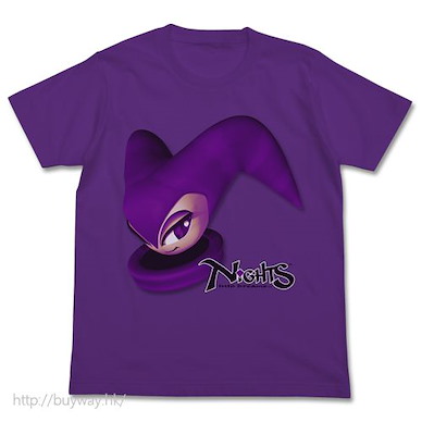 飛天幽夢 (中碼)「NiGHTS」紫色 T-Shirt NiGHTS T-Shirt / PURPLE - M【NiGHTS into Dreams】