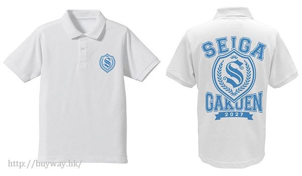 夢幻之星 Online 2 : 日版 (大碼)「清雅學園」白色 Polo Shirt