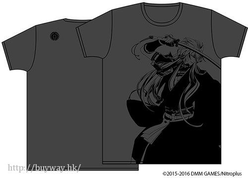 刀劍亂舞-ONLINE- : 日版 (中碼)「小狐丸」石南黑 T-Shirt