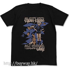 機動戰士高達系列 (大碼)「普露」黑色 T-Shirt Elpeo Puru T-Shirt / BLACK-L【Mobile Suit Gundam Series】