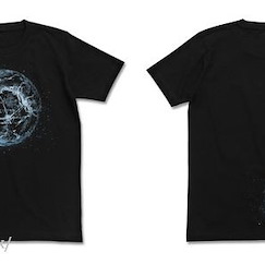 宇宙海盜哈洛克 : 日版 (加大)「最終幕」夜光 黑色 T-Shirt
