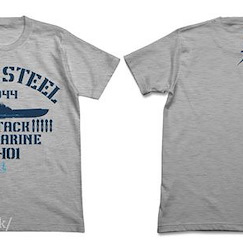 蒼藍鋼鐵戰艦 (加大)「伊歐娜」灰色 T-Shirt Blue Steel I-401 T-Shirt / HEATHER GRAY-XL【Arpeggio of Blue Steel: Ars Nova】