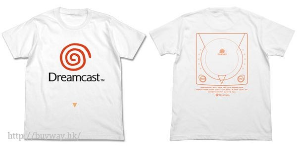 Dreamcast (DC) : 日版 (中碼)「Dreamcast」白色 T-Shirt