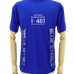 蒼藍鋼鐵戰艦 : 日版 (加大)「伊歐娜」I-401 吸汗快乾 鈷藍色 T-Shirt