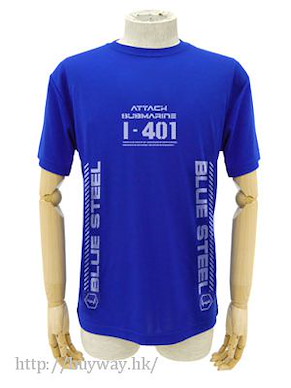 蒼藍鋼鐵戰艦 (大碼)「伊歐娜」I-401 吸汗快乾 鈷藍色 T-Shirt Aoki Hagane I-401 Dry T-Shirt / COBALT BLUE-L【Arpeggio of Blue Steel: Ars Nova】