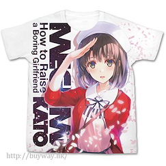 不起眼女主角培育法 (加大)「加藤惠」原作版 全彩 白色 T-Shirt Megumi Kato Full Graphic T-Shirt / WHITE-XL【Saekano: How to Raise a Boring Girlfriend】