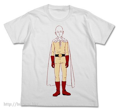 一拳超人 (大碼)「埼玉」白色 T-Shirt Saitama T-Shirt / White-L【One-Punch Man】