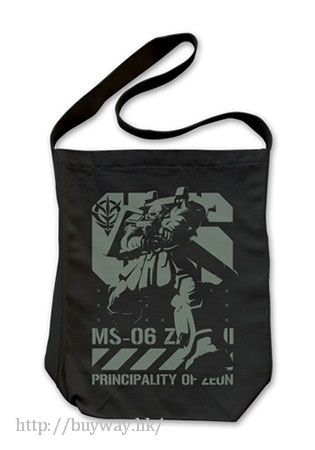 機動戰士高達系列 : 日版 「MS-06 渣古 Ⅱ」黑色 肩提袋