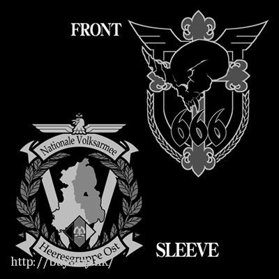 死亡黑標 : 日版 (中碼)「第666戰術機中隊 黑の宣告」黑×白 外套