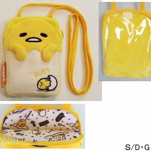 蛋黃哥 Sanrio Character 公仔手機袋 Sanrio Character Hyokkori Pocket Pochette【Gudetama】