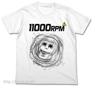 Pop Team Epic (細碼)「POP子」11000RPM 白色 T-Shirt 11000RPM T-Shirt / White - S【Pop Team Epic】