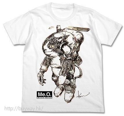 Maschinen Krieger : 日版 (大碼)「Meow」白色 T-Shirt