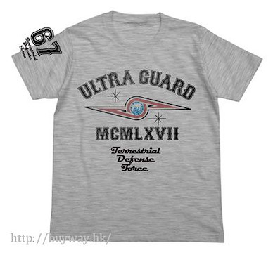 超人系列 (細碼)「超級警備隊」灰色 T-Shirt Ultraseven Ultra Guard T-Shirt / HEATHER GRAY-S【Ultraman Series】