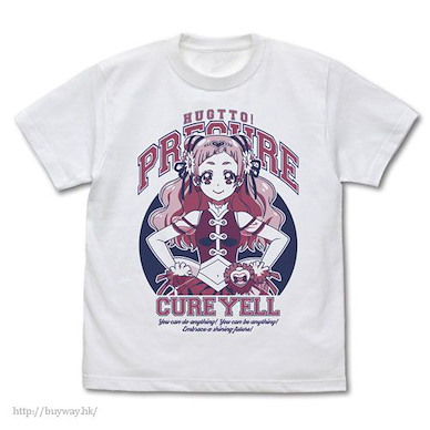 光之美少女系列 (細碼)「野乃花」白色 T-Shirt Cure Yell: T-Shirt / WHITE - S【Pretty Cure Series】