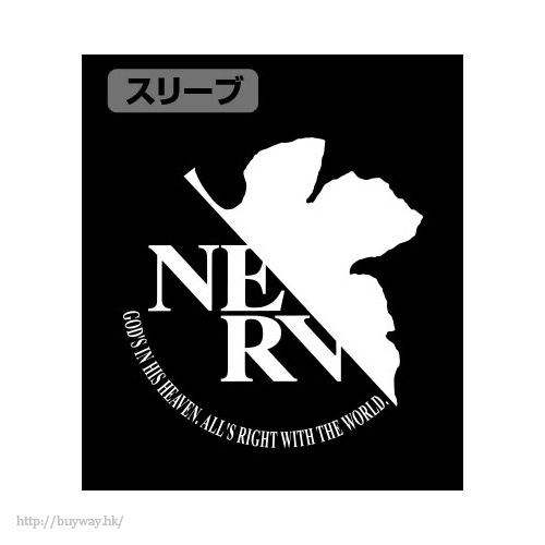 新世紀福音戰士 : 日版 (中碼)「NERV」黑色 Polo Shirt