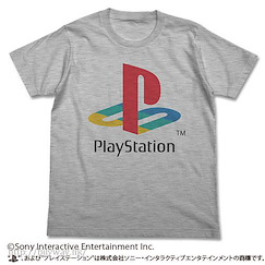PlayStation (大碼)「初代 PlayStation」Logo 灰色 T-Shirt First "PlayStation" T-Shirt / Heather Gray - L【PlayStation】