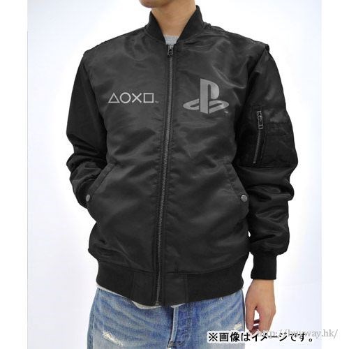 PlayStation : 日版 (大碼) PlayStation MA-1 黑色 外套